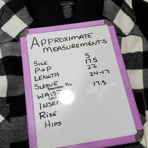 Sweater Project Black/White Plaid Blazer - Picture 6 of 7